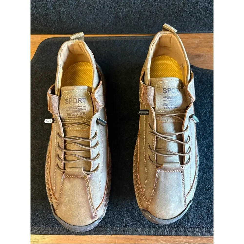 Men’s Casual Comfort Sneakers Brown Size 39 EU / US 6-6.5 NWOT
